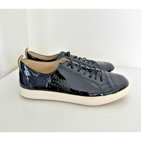 Onitsuka Tiger Colesne Patent Leather Black Nippon Made Sneaker Shoes Men's 6.5
